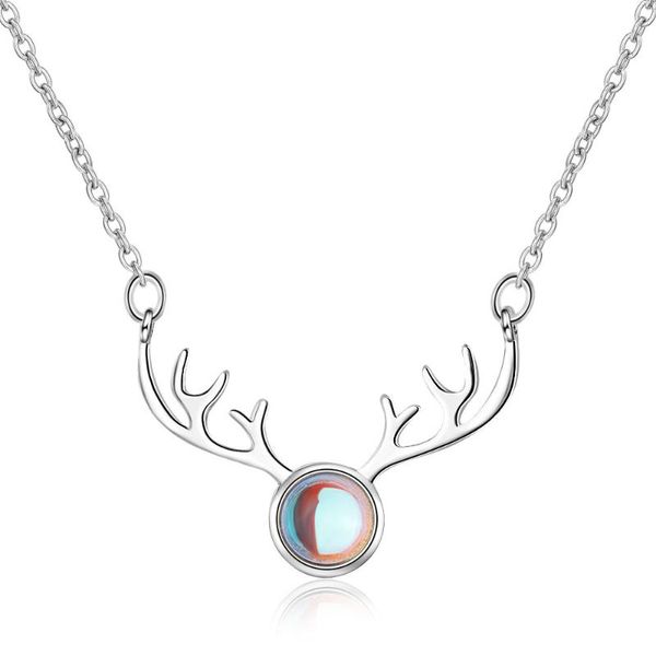 pendant necklaces wangaiyao necklace female fresh antler temperament sweet artificial colorful moonstone girl heart clavicle chai, Silver
pendant necklaces wangaiyao necklace female fresh antler temperament sweet artificial colorful moonstone girl heart clavicle chai, Silver