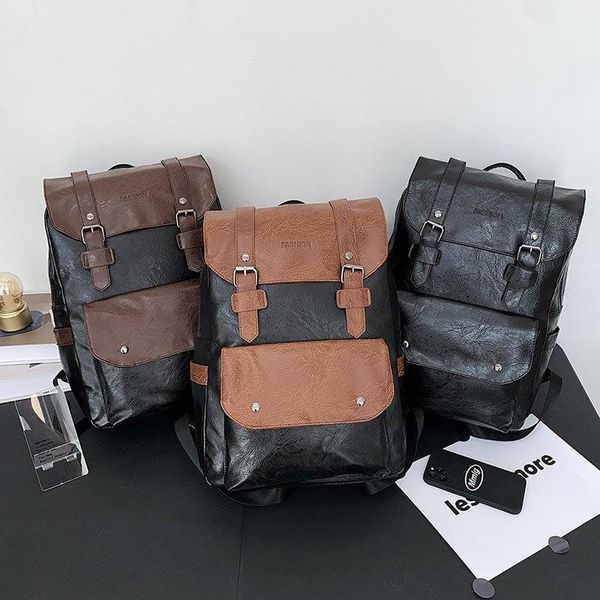 backpack fashion women backbag men pu leather travel bagpack vintage lapstudent school bag ladies shoulder 2022
backpack fashion women backbag men pu leather travel bagpack vintage lapstudent school bag ladies shoulder 2022