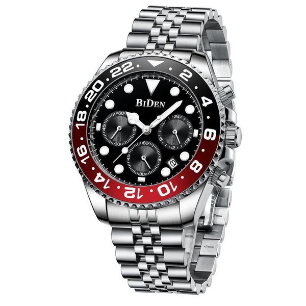 genuine biden 0037-2 watches men chronograph male sport waterproof stainless steel band watch wristwatches, Slivery;brown
genuine biden 0037-2 watches men chronograph male sport waterproof stainless steel band watch wristwatches, Slivery;brown