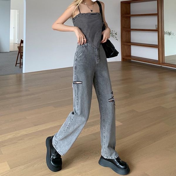 women's jeans shnsophi autumn woman harajuku vintage fashion straight pants high waist trousers wide leg ladies denim pant streetwear, Blue
women's jeans shnsophi autumn woman harajuku vintage fashion straight pants high waist trousers wide leg ladies denim pant streetwear, Blue