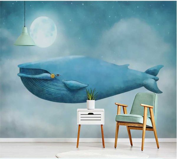 wallpapers custom wallpaper mural 3d-8d wall covering hand-painted romantic fairy tale whale children's room interior decoration painti
wallpapers custom wallpaper mural 3d-8d wall covering hand-painted romantic fairy tale whale children's room interior decoration painti