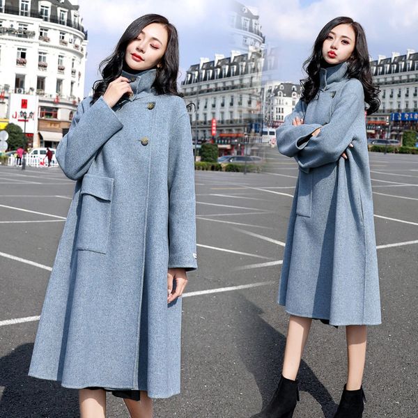 jacket women's wool autumn korean street mode solid seasonal women of great porte long leaf coat lq575 r4gj, Black;brown
jacket women's wool autumn korean street mode solid seasonal women of great porte long leaf coat lq575 r4gj, Black;brown