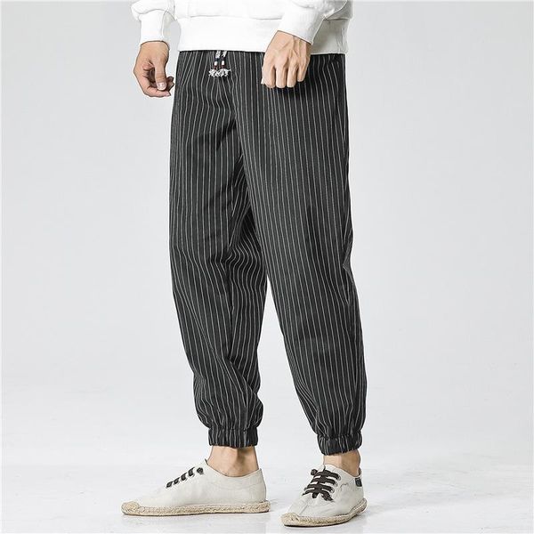#2567 spring autumn striped pencil harem pants men elastic waist loose vintage casual joggers mens cotton linen trousers men's, Black
#2567 spring autumn striped pencil harem pants men elastic waist loose vintage casual joggers mens cotton linen trousers men's, Black