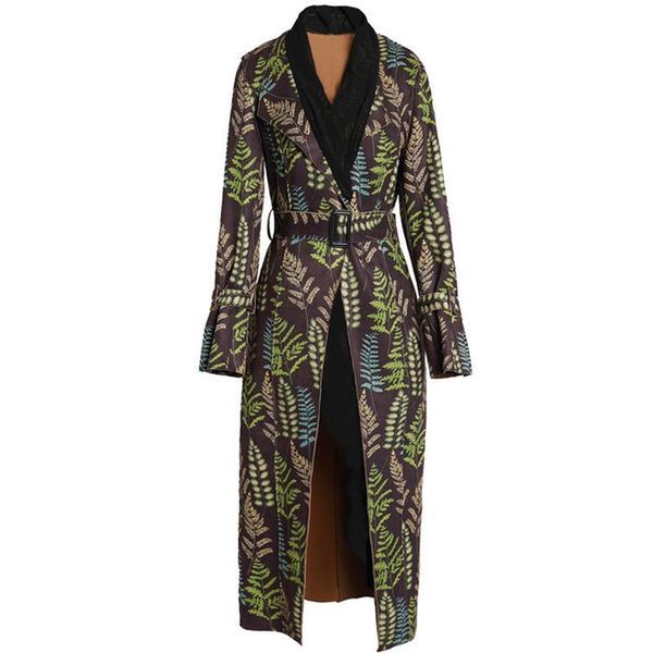 women's trench coats est fashion 2021 designer coat open stitch vegetation printed suede long overcoat, Tan;black
women's trench coats est fashion 2021 designer coat open stitch vegetation printed suede long overcoat, Tan;black