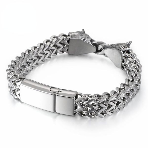 charm bracelets haolynjoy stainless steel linking chain bracelet men 22cm animal wolf mesh armband bangle male jewelry, Golden;silver
charm bracelets haolynjoy stainless steel linking chain bracelet men 22cm animal wolf mesh armband bangle male jewelry, Golden;silver
