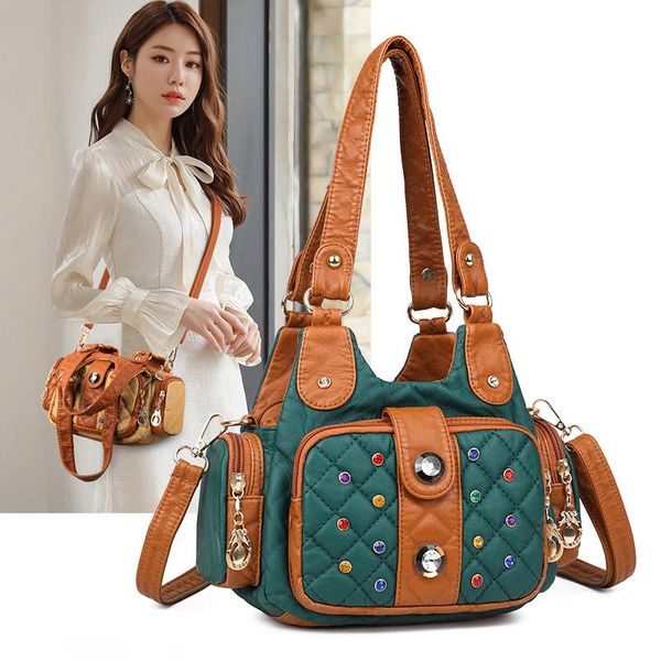inlaid women's diamond soft bag motorcycle ins super fire bukapi mother fashion big leather shoulder color single casual fo juark
inlaid women's diamond soft bag motorcycle ins super fire bukapi mother fashion big leather shoulder color single casual fo juark