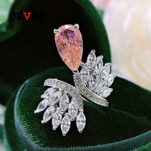 cluster rings oevas 100% 925 sterling silver 7*13mm paparacha pink high carbon diamond flower for women sparkling wedding fine jewelry, Golden;silver
cluster rings oevas 100% 925 sterling silver 7*13mm paparacha pink high carbon diamond flower for women sparkling wedding fine jewelry, Golden;silver