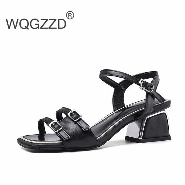 summer gladiator sandals women's shoes genuine leather buckle dating ladies zapatos mujer, Black
summer gladiator sandals women's shoes genuine leather buckle dating ladies zapatos mujer, Black