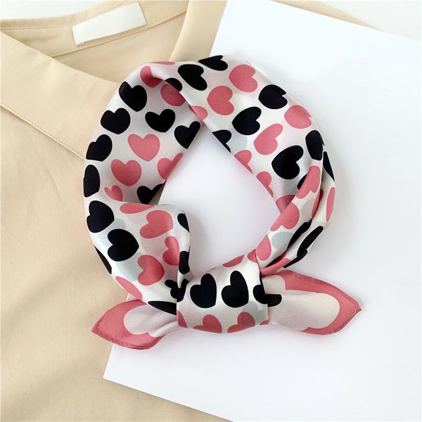 53cm square real silk scarf for women heart print neck scarves headband foulard female neckerchief wraps bandana 2021, Blue;gray
53cm square real silk scarf for women heart print neck scarves headband foulard female neckerchief wraps bandana 2021, Blue;gray