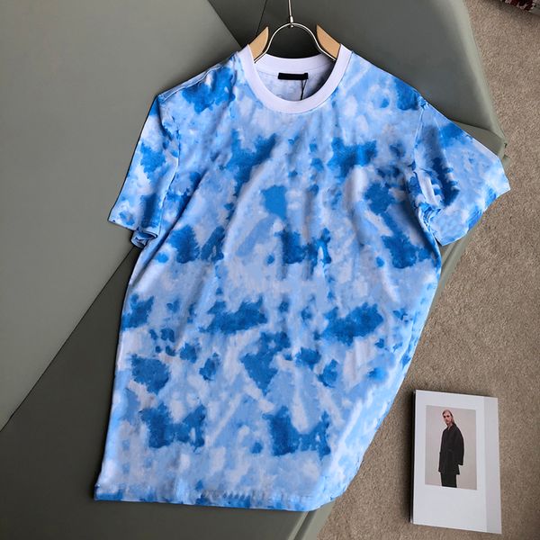 summer women fashion printed t-shirt rendering color blue short-sleeved round neck womens clothes lady polo shirt, White
summer women fashion printed t-shirt rendering color blue short-sleeved round neck womens clothes lady polo shirt, White