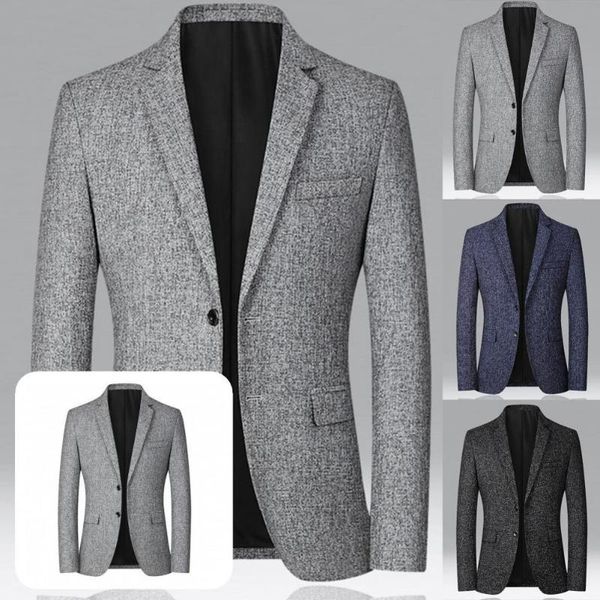 men's suits & blazers autumn winter stylish pure color buttons blazer temperament suit coat slim for travel, White;black
men's suits & blazers autumn winter stylish pure color buttons blazer temperament suit coat slim for travel, White;black