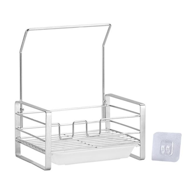 hooks & rails no drilling draining rack bathroom kitchen universal space saving home stainless steel sponge caddy with adhesive large capaci
hooks & rails no drilling draining rack bathroom kitchen universal space saving home stainless steel sponge caddy with adhesive large capaci