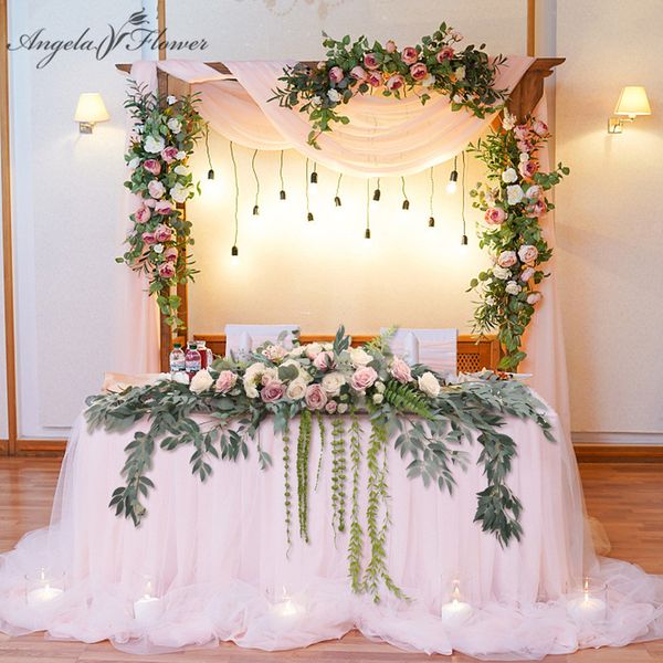 1.8m wiow eaf tabe fower runner artificia fower green pants vine garand fower row home decor wedding tabe centerpiece
1.8m wiow eaf tabe fower runner artificia fower green pants vine garand fower row home decor wedding tabe centerpiece