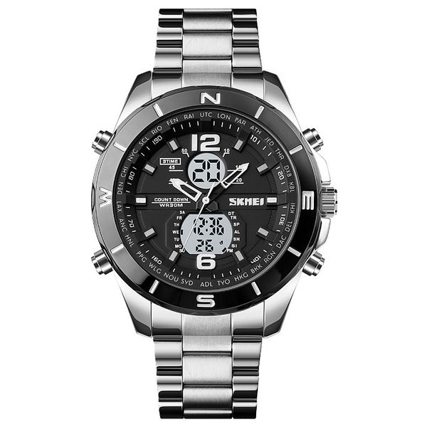 skmei watches 1670 led digital shock men analog quartz black gold electronic wrist watch masculino g style waterproof plastic sports watches, Slivery;brown
skmei watches 1670 led digital shock men analog quartz black gold electronic wrist watch masculino g style waterproof plastic sports watches, Slivery;brown