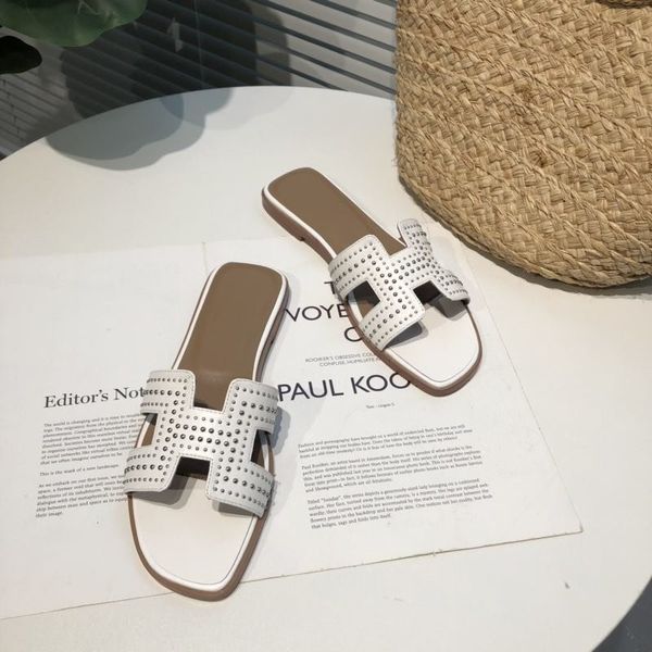75% off factory outlet sale summer women classic cowskin rivet flats slippers genuine leather luxury brand ers design bordered summerflip fl, Black
75% off factory outlet sale summer women classic cowskin rivet flats slippers genuine leather luxury brand ers design bordered summerflip fl, Black