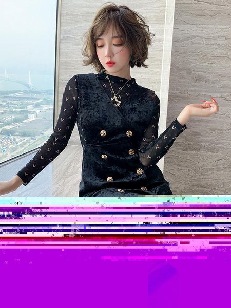 women's tracksuits lightweight small stand-up collar printed bottoming shirt + retro velvet vest skirt two-piece female 2021 early autu, Gray
women's tracksuits lightweight small stand-up collar printed bottoming shirt + retro velvet vest skirt two-piece female 2021 early autu, Gray