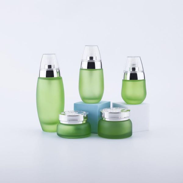 storage bottles & jars 100pcs green frosted glass emulsion refillable empty cosmetic jar pot eye shadow face cream container
storage bottles & jars 100pcs green frosted glass emulsion refillable empty cosmetic jar pot eye shadow face cream container