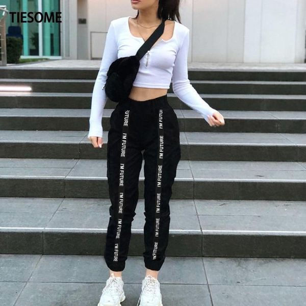 women's pants & capris tiesome harajuku patchwork joggers wide leg sweatpants women trousers high waist streetwear pant femme autumn 20, Black;white
women's pants & capris tiesome harajuku patchwork joggers wide leg sweatpants women trousers high waist streetwear pant femme autumn 20, Black;white