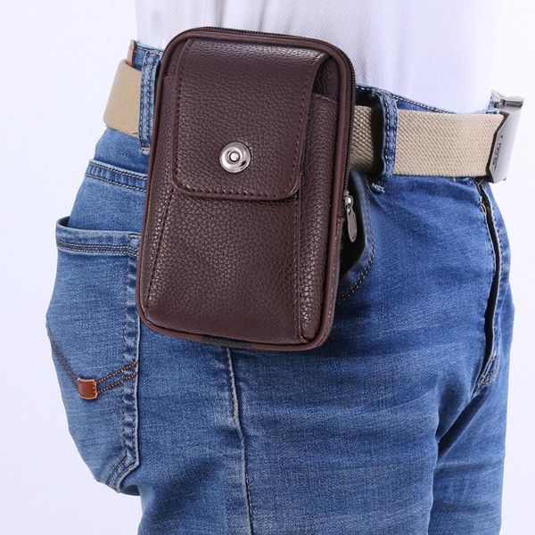 waist bags men pu leather bag 6 inch travel small phone pouch casual bum belt pack male fashion supply
waist bags men pu leather bag 6 inch travel small phone pouch casual bum belt pack male fashion supply