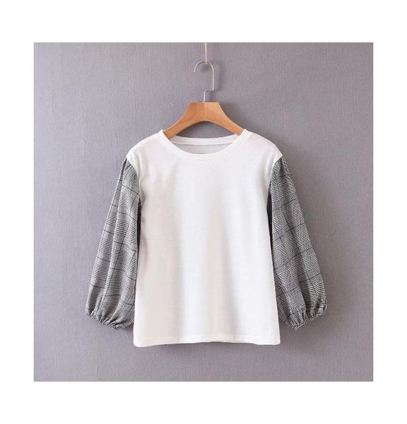 women's hoodies & sweatshirts casual white girls splice blusas 2021 spring-autumn fashion o-neck loose woman sweatshirt elegant puff sl, Black
women's hoodies & sweatshirts casual white girls splice blusas 2021 spring-autumn fashion o-neck loose woman sweatshirt elegant puff sl, Black