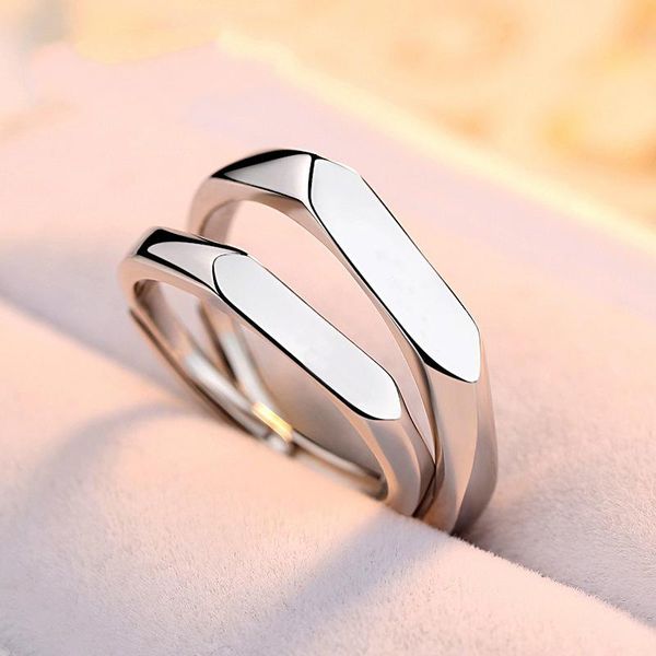 cluster rings 100% 925 sterling silver rhombus couple men and women simple glossy open ring valentine's day gift jewelry, Golden;silver
cluster rings 100% 925 sterling silver rhombus couple men and women simple glossy open ring valentine's day gift jewelry, Golden;silver