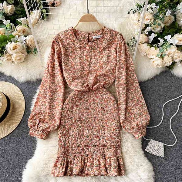 korean fashion women long sleeve dress spring elegant floral print mini o-neck full pleated ruffles chic 210603, Black;gray
korean fashion women long sleeve dress spring elegant floral print mini o-neck full pleated ruffles chic 210603, Black;gray