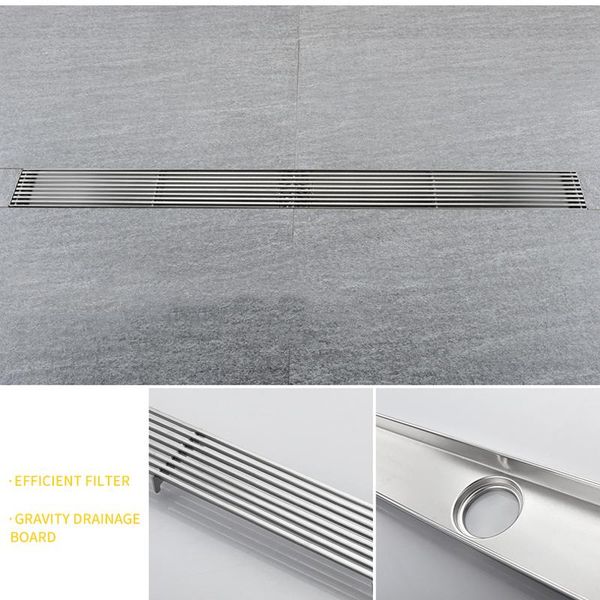 other bath & toilet supplies 30/40/50/60cm ss 304 floor drain stainless steel rectangular anti-odor long linear drainage shower for bathroom
other bath & toilet supplies 30/40/50/60cm ss 304 floor drain stainless steel rectangular anti-odor long linear drainage shower for bathroom