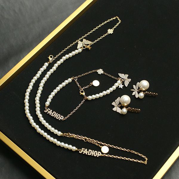 family family's new multilayer stacked pearl necklace dadongmen net red temperament butterfly female earrings, Black
family family's new multilayer stacked pearl necklace dadongmen net red temperament butterfly female earrings, Black