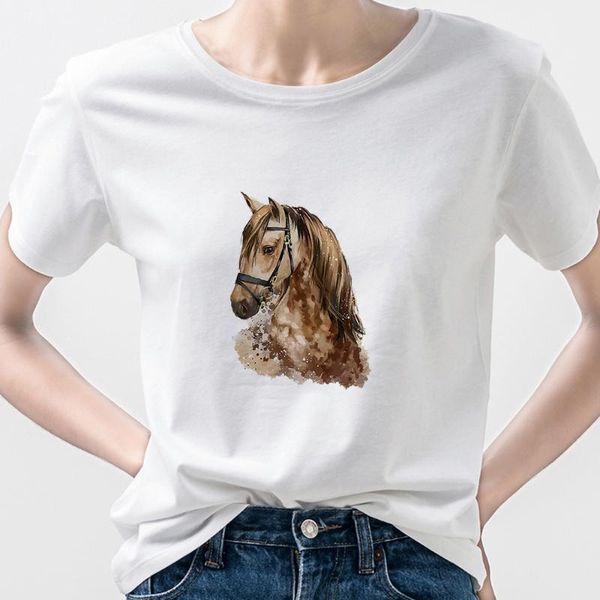 horse graphic t shirts women arrivals harajuku short sleeve summer crewneck girls can do anything 2021 fashion european women's t-shirt, White
horse graphic t shirts women arrivals harajuku short sleeve summer crewneck girls can do anything 2021 fashion european women's t-shirt, White