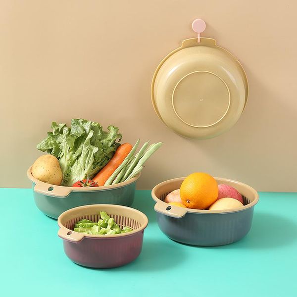 storage baskets nordic double-layer vegetable washing basket portable kitchen plastic hollow out multi-purpose draining for rice cleaning
storage baskets nordic double-layer vegetable washing basket portable kitchen plastic hollow out multi-purpose draining for rice cleaning
