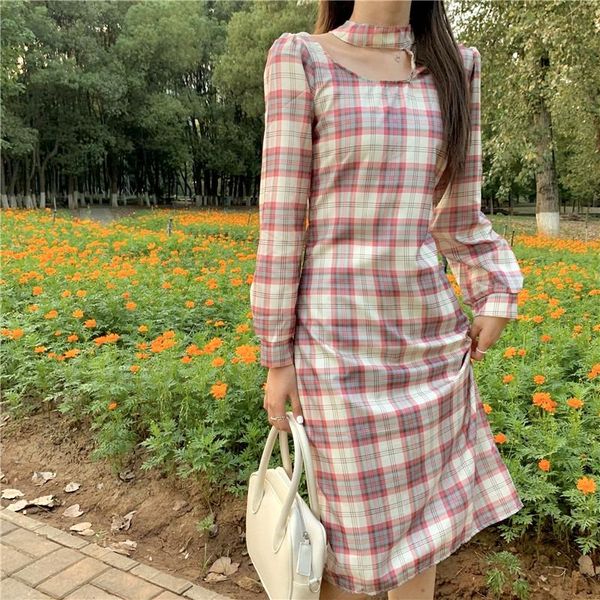 casual dresses autumn fashion dress son female retro 2021 grid closed thin hubble-bubble sleeve french package hip waist, Black;gray
casual dresses autumn fashion dress son female retro 2021 grid closed thin hubble-bubble sleeve french package hip waist, Black;gray