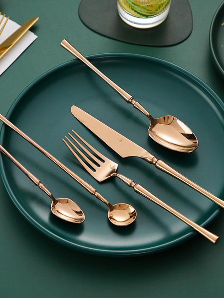 dinnerware sets onlycook 304 stainless steel knife and fork set western tableware golden steak spoon three-piece
dinnerware sets onlycook 304 stainless steel knife and fork set western tableware golden steak spoon three-piece