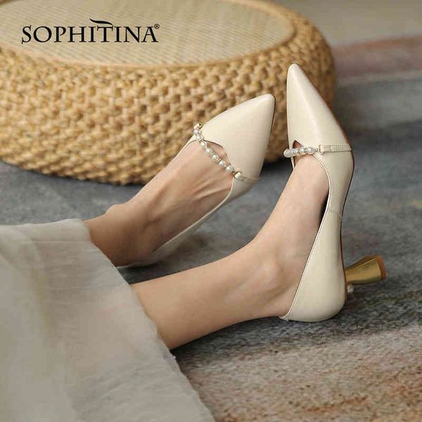 sophitina female pumps spring autumn string bead pointed shoes strange style heel shallow mouth concise women's shoes ao488 210513, Black
sophitina female pumps spring autumn string bead pointed shoes strange style heel shallow mouth concise women's shoes ao488 210513, Black