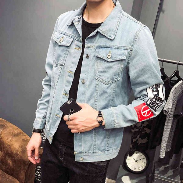 hoodies men's black blue denim casual hip-hop trend printing badge street wash lapel male jacket coat 5xl
hoodies men's black blue denim casual hip-hop trend printing badge street wash lapel male jacket coat 5xl