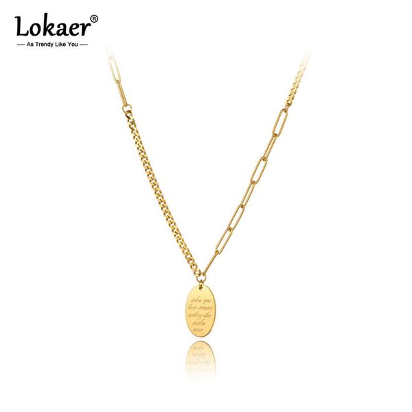 lokaer original design stainless steel love letter charm chain choker necklace jewelry bohemia pendant for women n20217 necklaces, Silver
lokaer original design stainless steel love letter charm chain choker necklace jewelry bohemia pendant for women n20217 necklaces, Silver