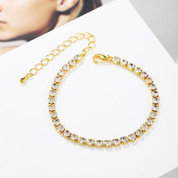 charm bracelets shiny crystal for women man hiphop punk jewelry gold plated zircon chain party wedding, Golden;silver
charm bracelets shiny crystal for women man hiphop punk jewelry gold plated zircon chain party wedding, Golden;silver