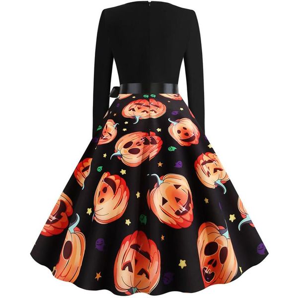 casual dresses fancy pumpkin halloween womens dress long sleeve mid length princess ladies costume festival party vintage 50s 60s robe, Black;gray
casual dresses fancy pumpkin halloween womens dress long sleeve mid length princess ladies costume festival party vintage 50s 60s robe, Black;gray