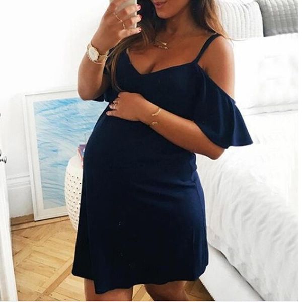 fashion womens pregnants v-neck ruffles nursing maternity solid camis dress soft and comfortable dresses, White
fashion womens pregnants v-neck ruffles nursing maternity solid camis dress soft and comfortable dresses, White