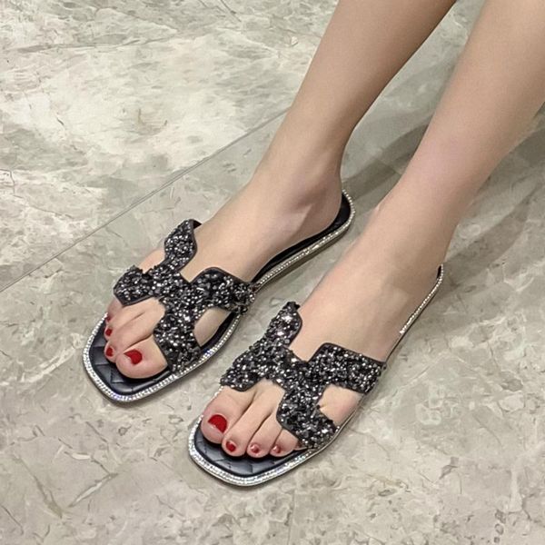 slippers comfort flat heels beach women luxury bling brand designer slides flats flip flops slipper shoes large size, Black
slippers comfort flat heels beach women luxury bling brand designer slides flats flip flops slipper shoes large size, Black