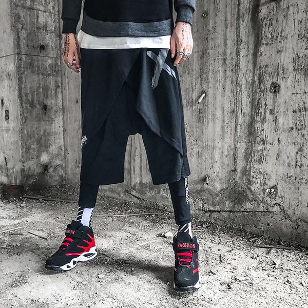 men fashion casual harem pant male streetwear hip hop punk style pants jogger trousers loose mid elastic waist full length men's, Black
men fashion casual harem pant male streetwear hip hop punk style pants jogger trousers loose mid elastic waist full length men's, Black