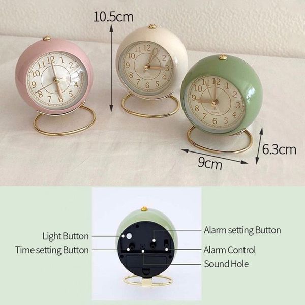 other clocks & accessories 1*alarm clock 9*6.3*10.5cm retro alarm student bedside table with night light classic silent
other clocks & accessories 1*alarm clock 9*6.3*10.5cm retro alarm student bedside table with night light classic silent