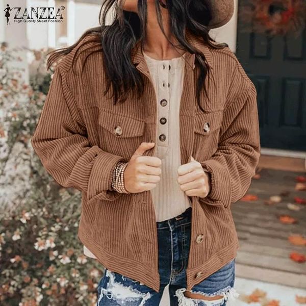 women's jackets vintage female autumn button office pockets overcoats women casual corduroy coats long sleeve lapel, Black;brown
women's jackets vintage female autumn button office pockets overcoats women casual corduroy coats long sleeve lapel, Black;brown