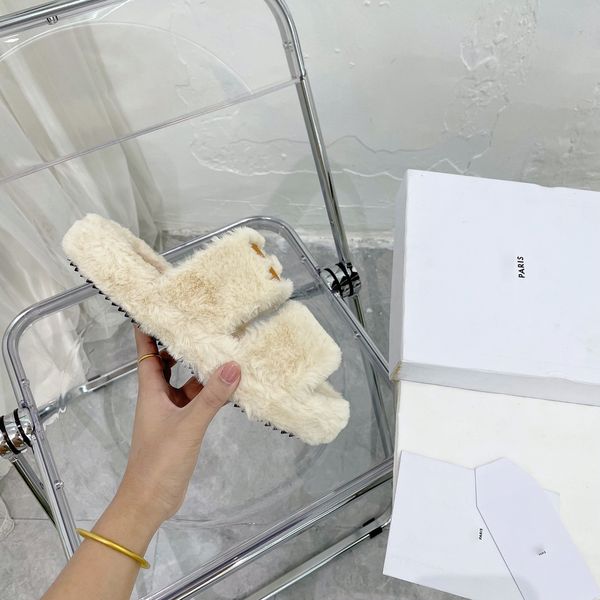 fur slippers autumn winter womens warm slipper 1:1 fashion wool furry slides gear flat bottom slide ladies girl woman sand high-end quality, Black
fur slippers autumn winter womens warm slipper 1:1 fashion wool furry slides gear flat bottom slide ladies girl woman sand high-end quality, Black