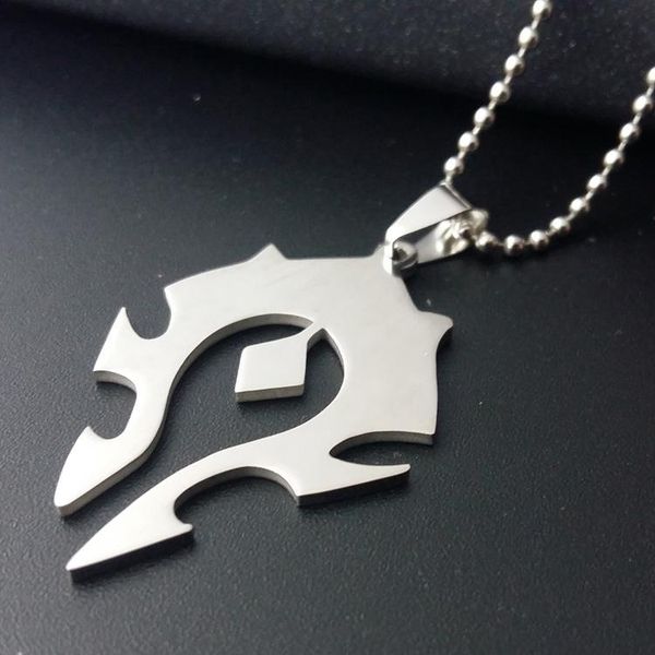 stainless steel world tribal logo charm pendant necklace game symbol men and women player necklaces, Silver
stainless steel world tribal logo charm pendant necklace game symbol men and women player necklaces, Silver