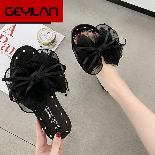 slippers shion women bow summer sandals slipper indoor outdoor flip-flops beach shoes female scarpe, Black
slippers shion women bow summer sandals slipper indoor outdoor flip-flops beach shoes female scarpe, Black