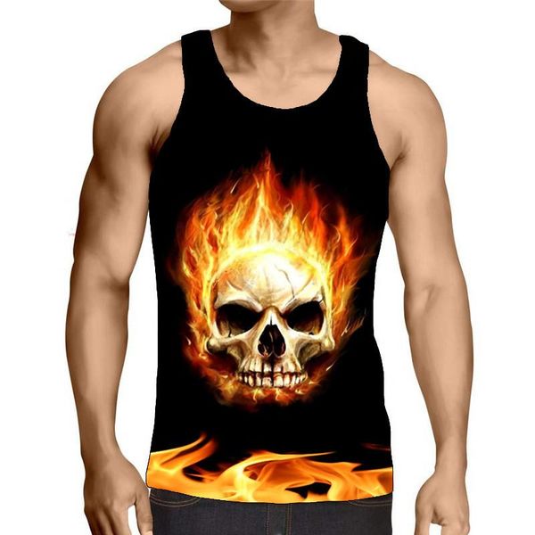 men' tank men graphic round neck 3d print sleeveless daily black abstract skull tees, White;black
men' tank men graphic round neck 3d print sleeveless daily black abstract skull tees, White;black