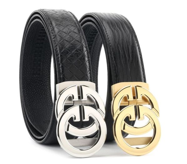 men's double-sided cowhide leather belt 3.4cm stainless steel automatic buckle business men belt, Black;brown
men's double-sided cowhide leather belt 3.4cm stainless steel automatic buckle business men belt, Black;brown