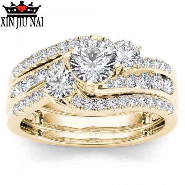 wedding rings 2021 zircon ring combination set inlaid jewelry european and american style luxury holiday gift, Slivery;golden
wedding rings 2021 zircon ring combination set inlaid jewelry european and american style luxury holiday gift, Slivery;golden