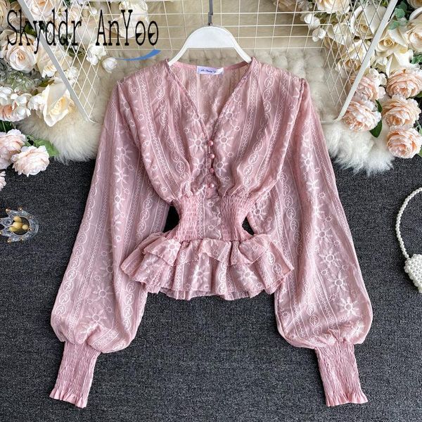 fashion blouse women 2021 blusas elegant embroidery korean style crop shirt v neck lantern long sleeve slim waist blouses women's & sh, White
fashion blouse women 2021 blusas elegant embroidery korean style crop shirt v neck lantern long sleeve slim waist blouses women's & sh, White