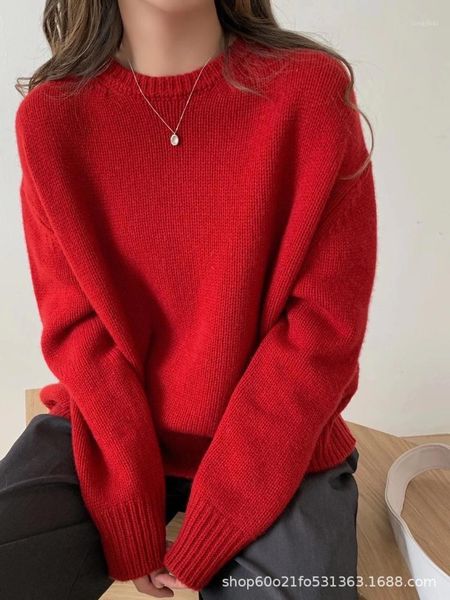 women's sweaters cashmere sweater women 2021 round neck thickening lazy wind loose pullover red korean, White;black
women's sweaters cashmere sweater women 2021 round neck thickening lazy wind loose pullover red korean, White;black
